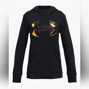 Under Armour Girls Armourfleece Iridescent Big Logo Hoodie - YSM - NEW!
